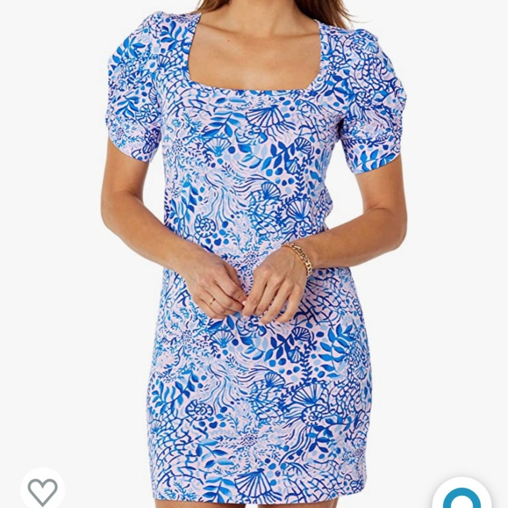 Lilly Pulitzer Blue and Pink Mini Dress